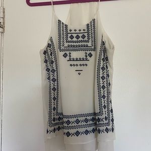 Embroidered Tank Top